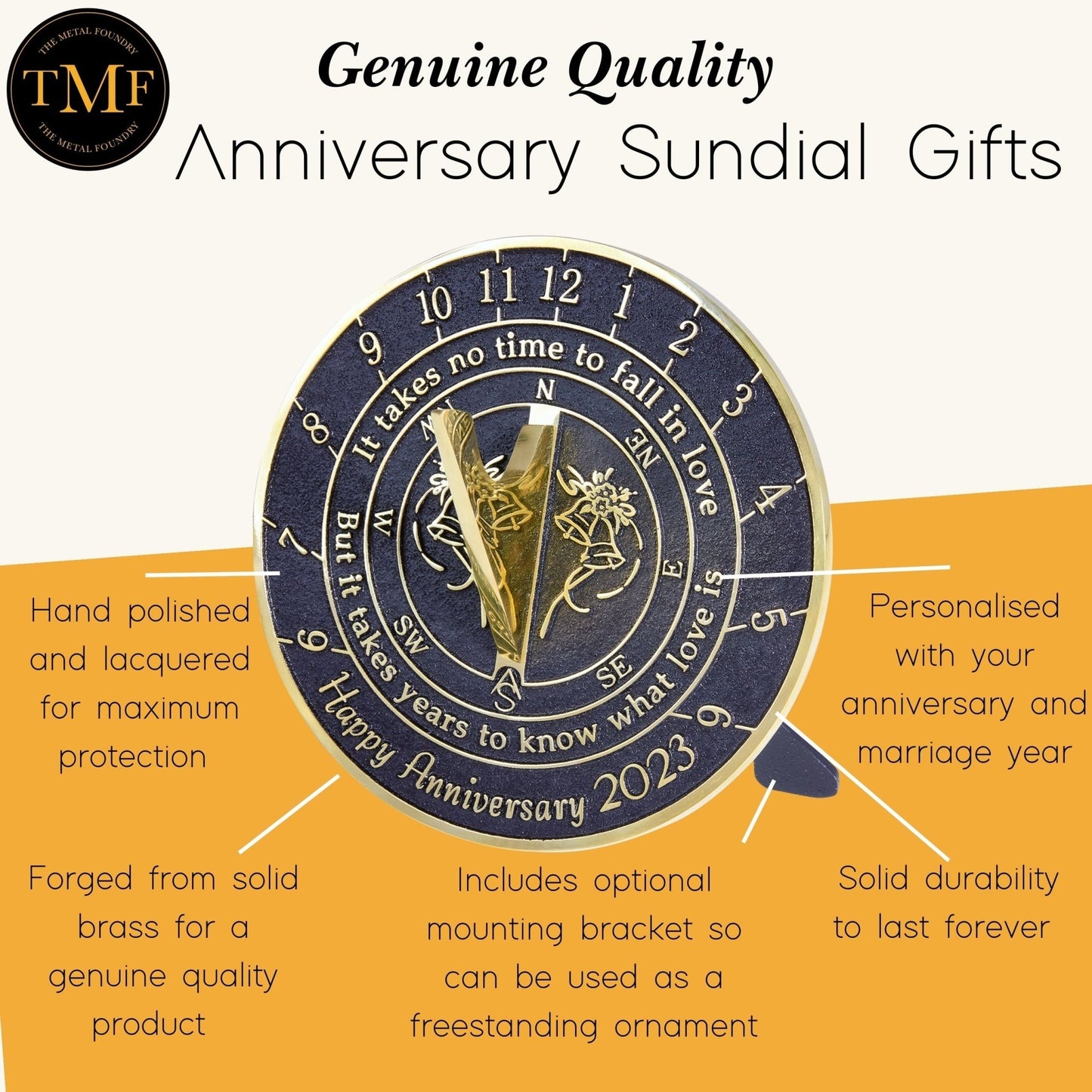 Anniversary Sundial® Gift ‘What Love Is’ 2023 Edition - The Metal Foundry