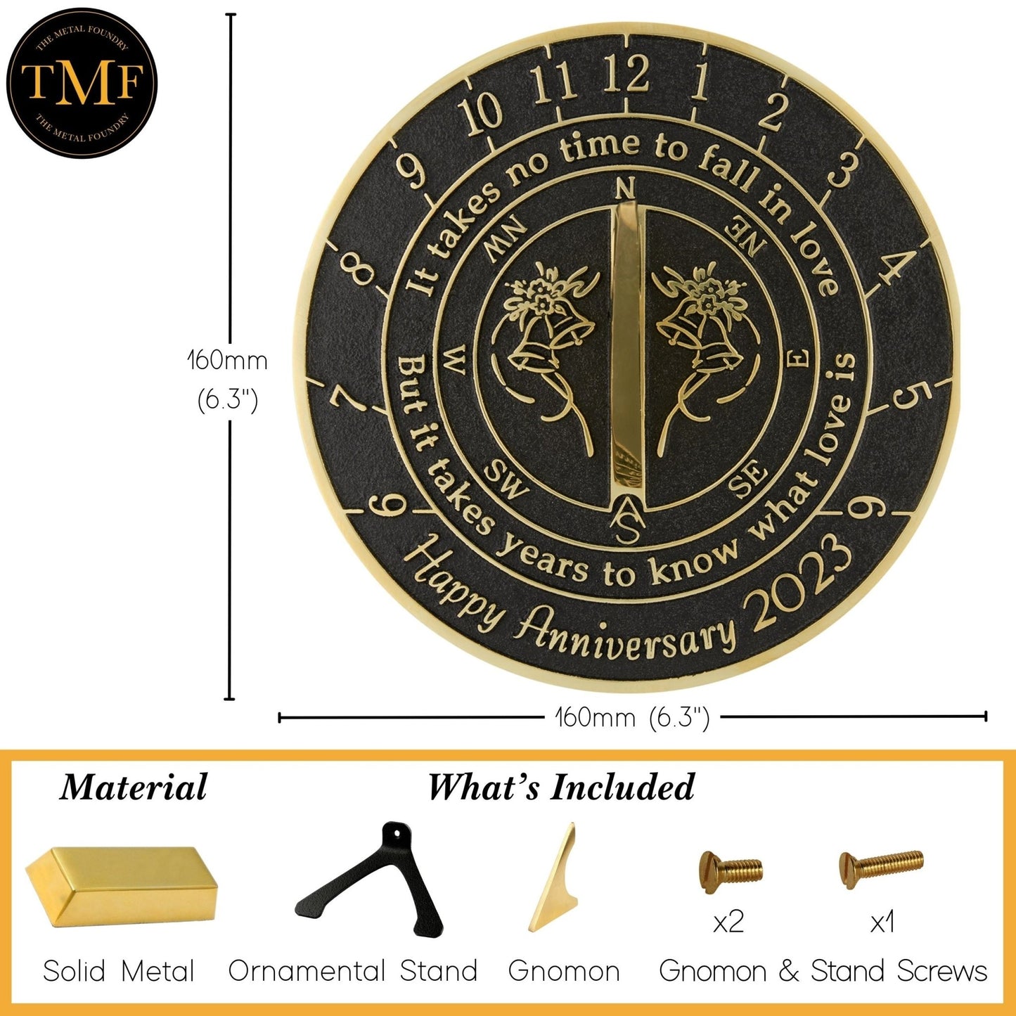 Anniversary Sundial® Gift ‘What Love Is’ 2023 Edition - The Metal Foundry