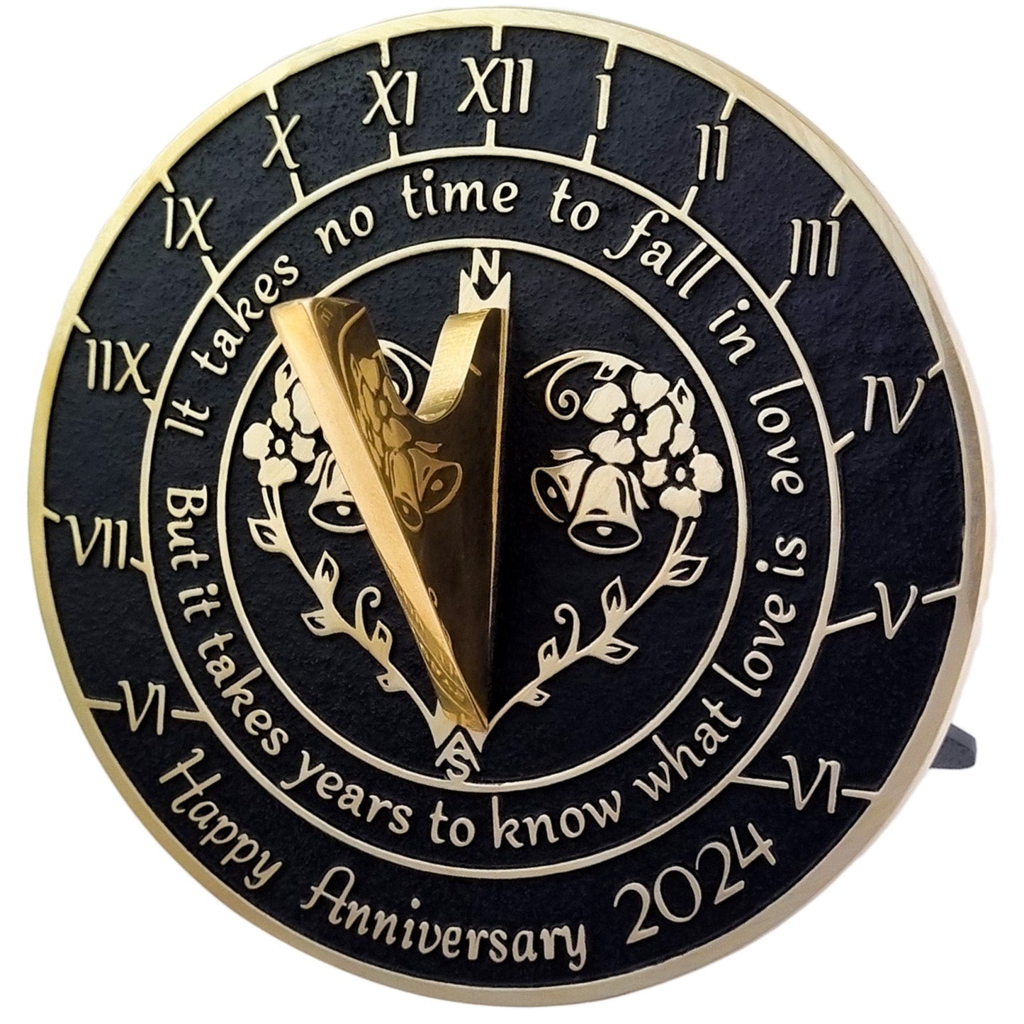 Anniversary Sundial Gift ‘What Love Is’ - The Metal Foundry