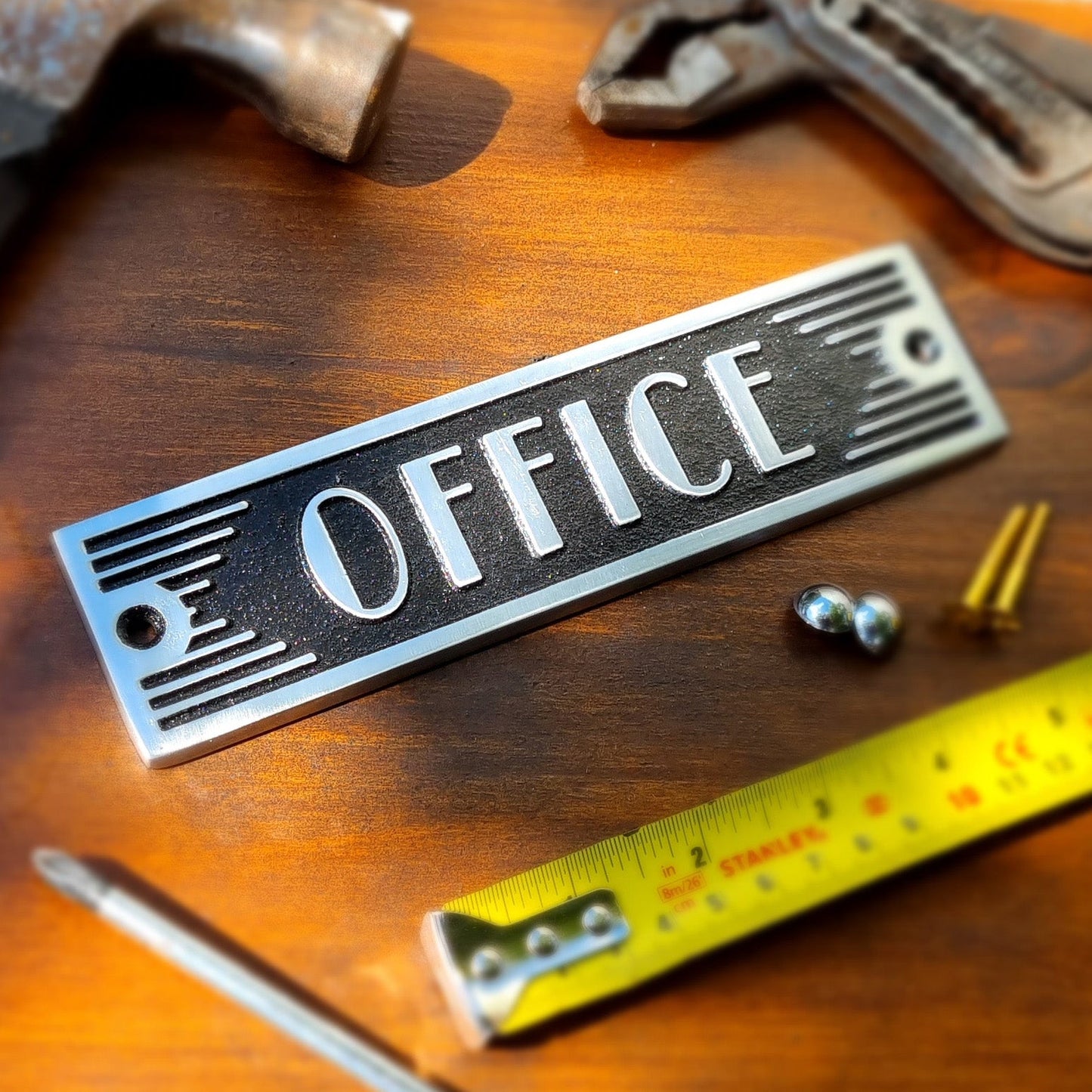 Art Deco 'Office' Sign - The Metal Foundry