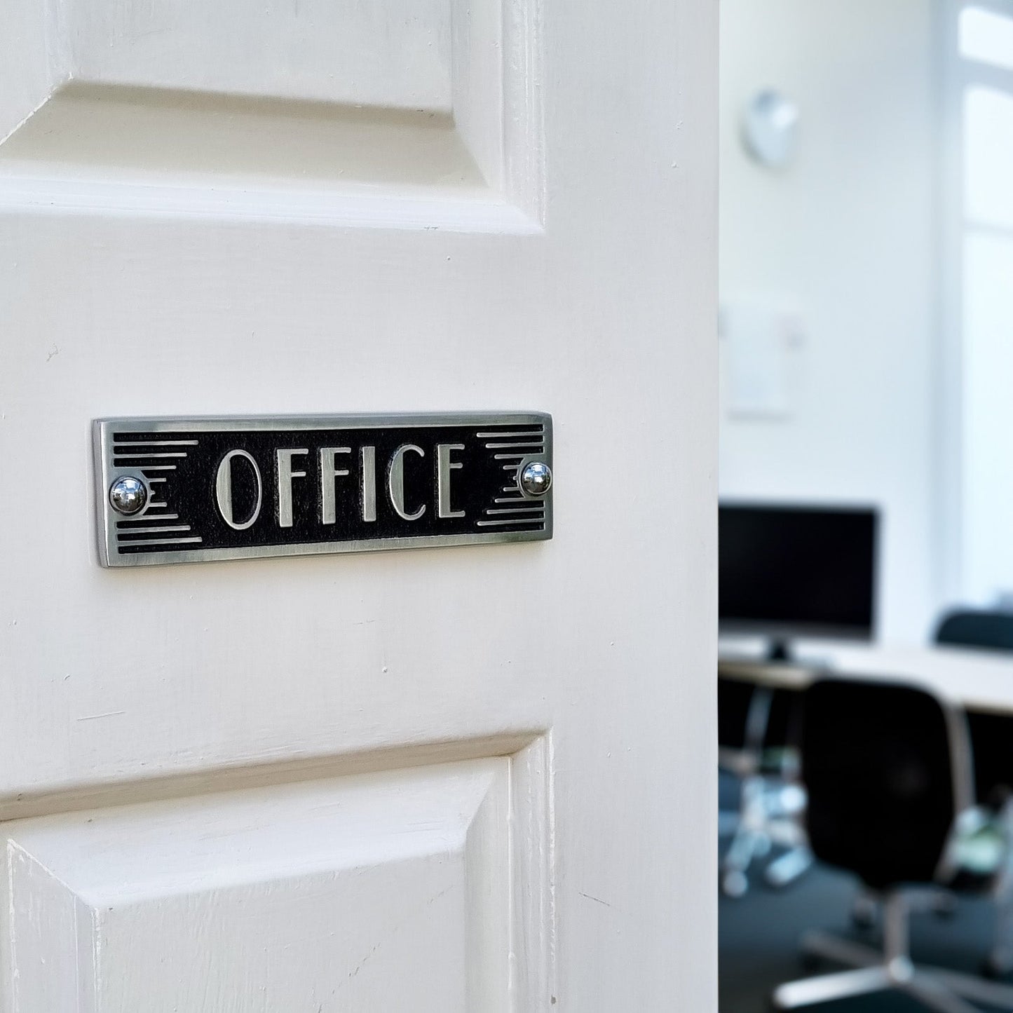Art Deco 'Office' Sign - The Metal Foundry
