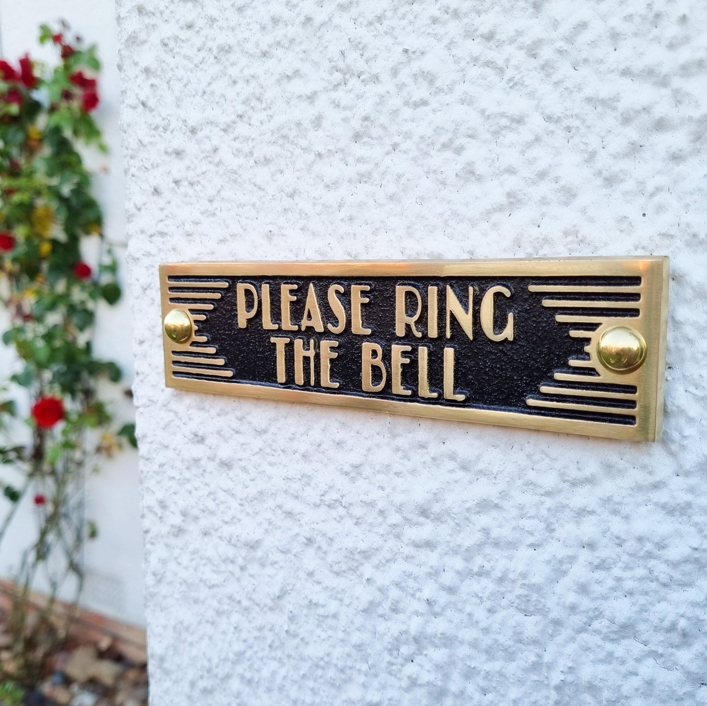 Art Deco 'Please Ring The Bell' Sign - The Metal Foundry