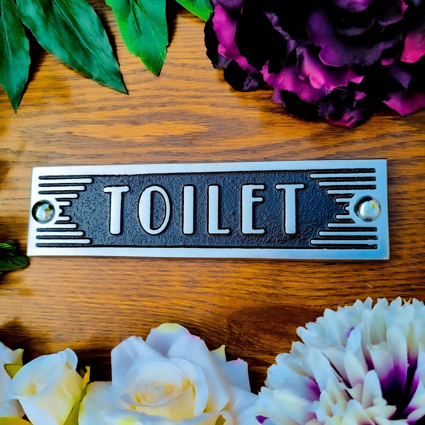 Art Deco 'Toilet' Sign - The Metal Foundry