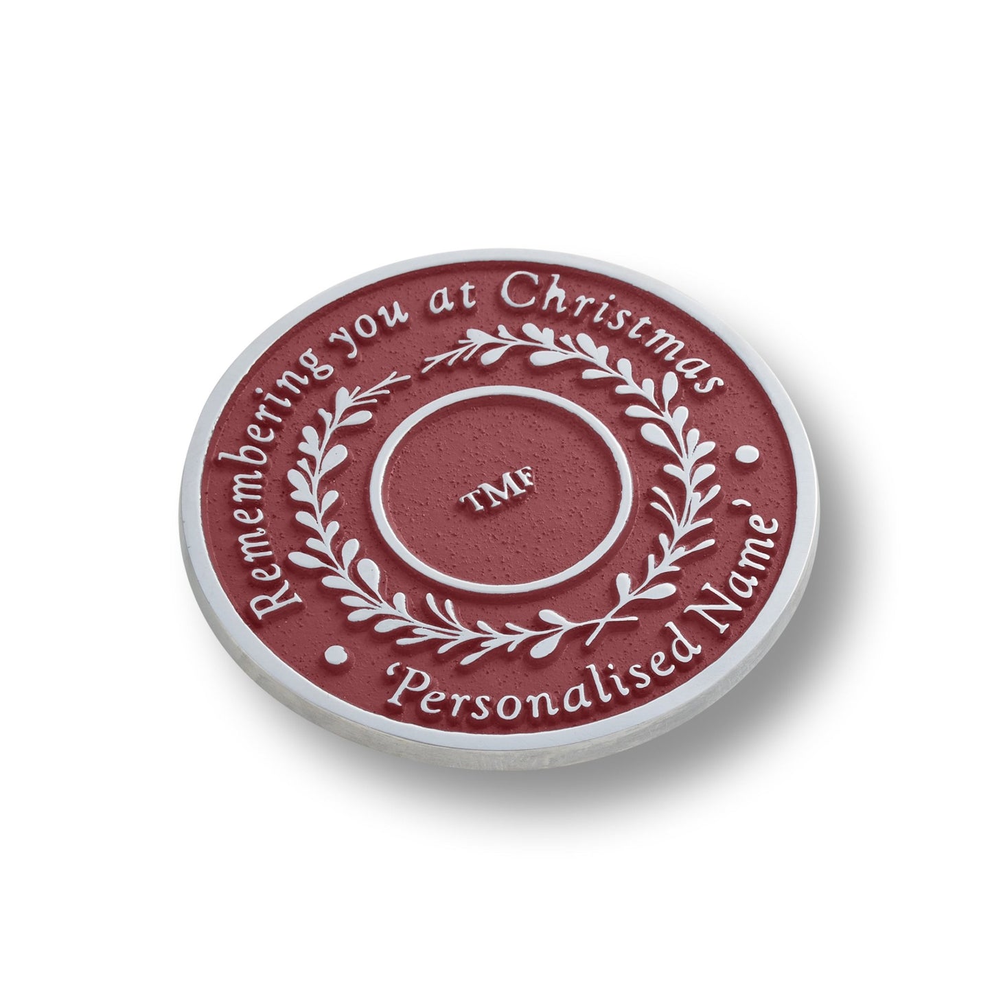 Custom "Remembering you at Christmas" Candle Holder - The Metal Foundry