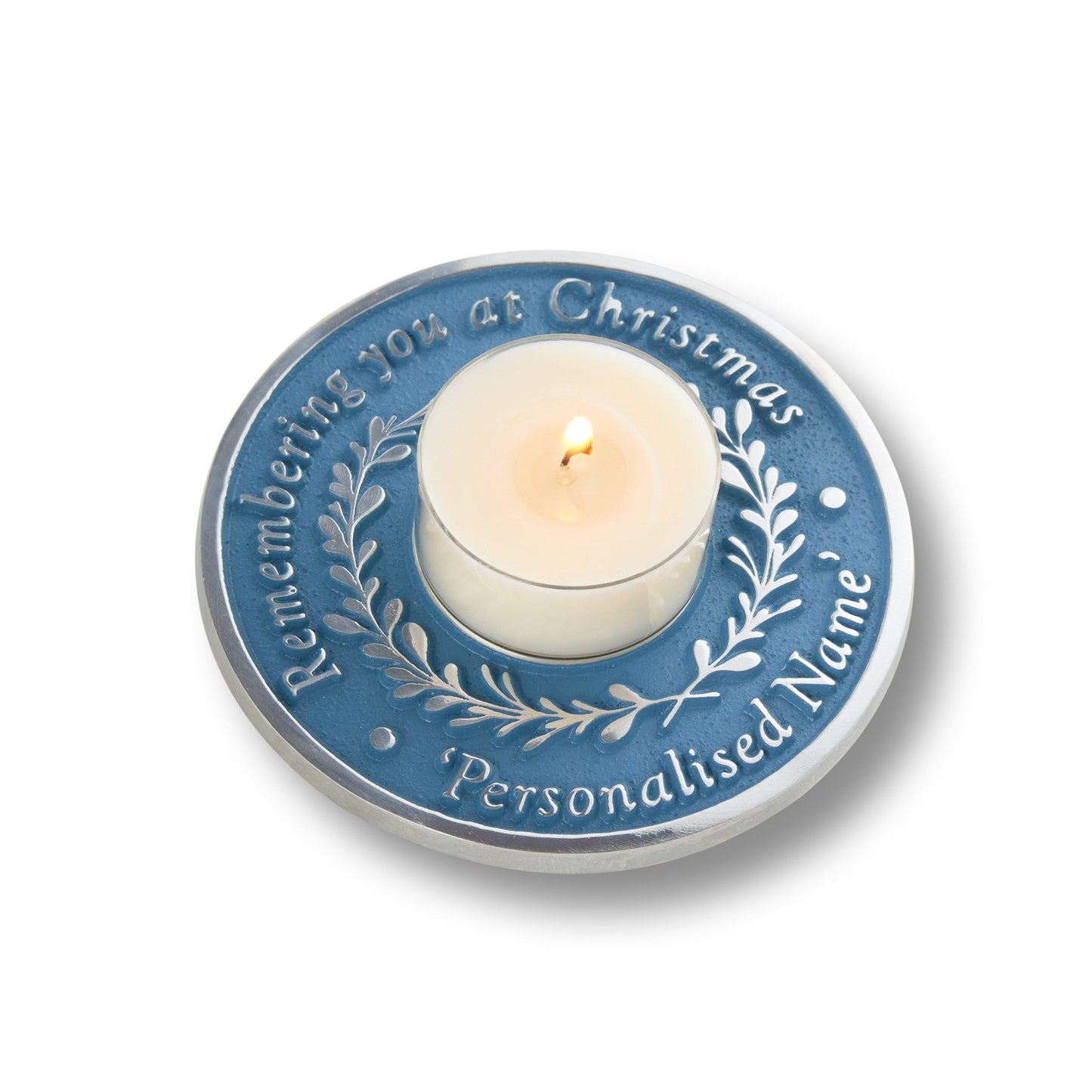 Custom "Remembering you at Christmas" Candle Holder - The Metal Foundry