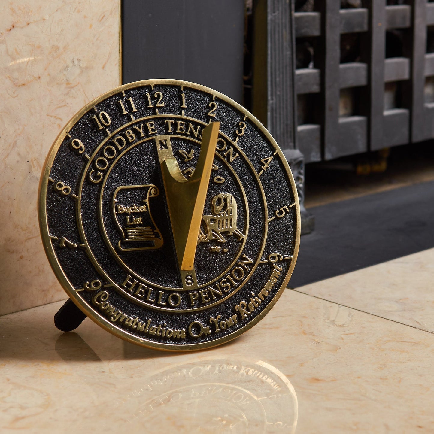 Custom Retirement Sundial - The Metal Foundry