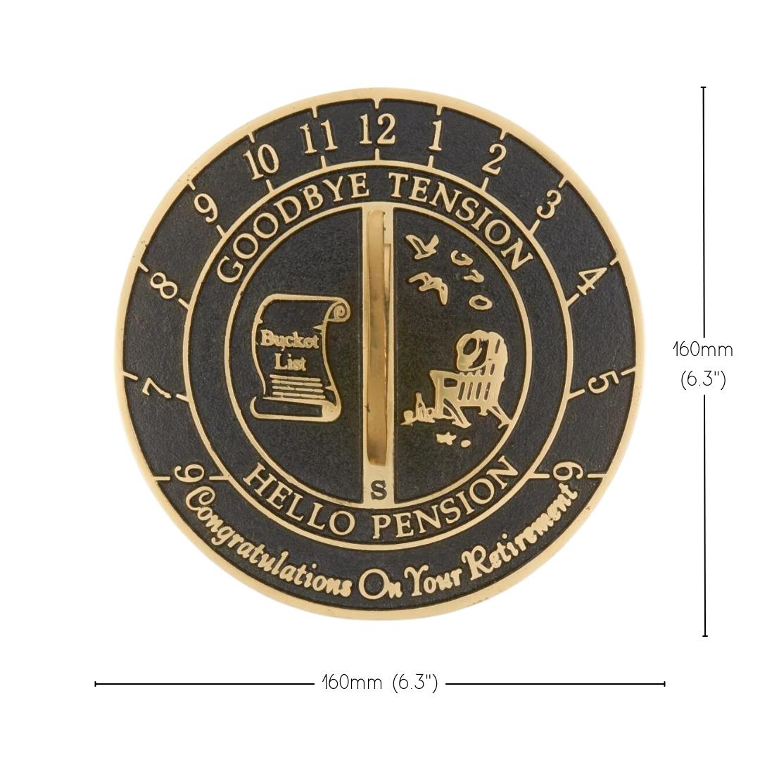 Custom Retirement Sundial - The Metal Foundry