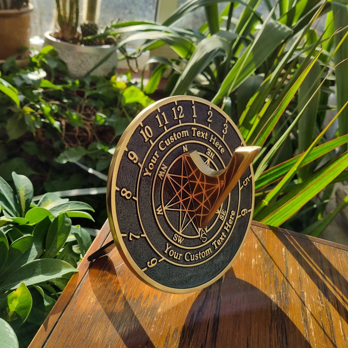 Custom Sundial With Star image - The Metal Foundry