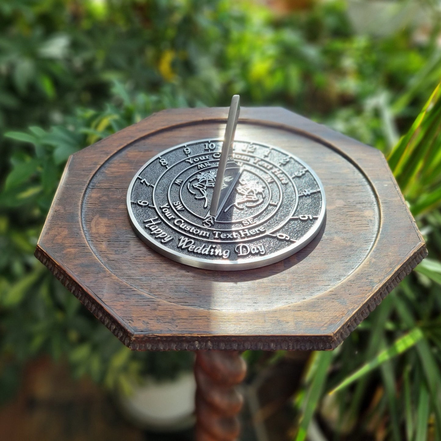 Custom Wedding Sundial - The Metal Foundry