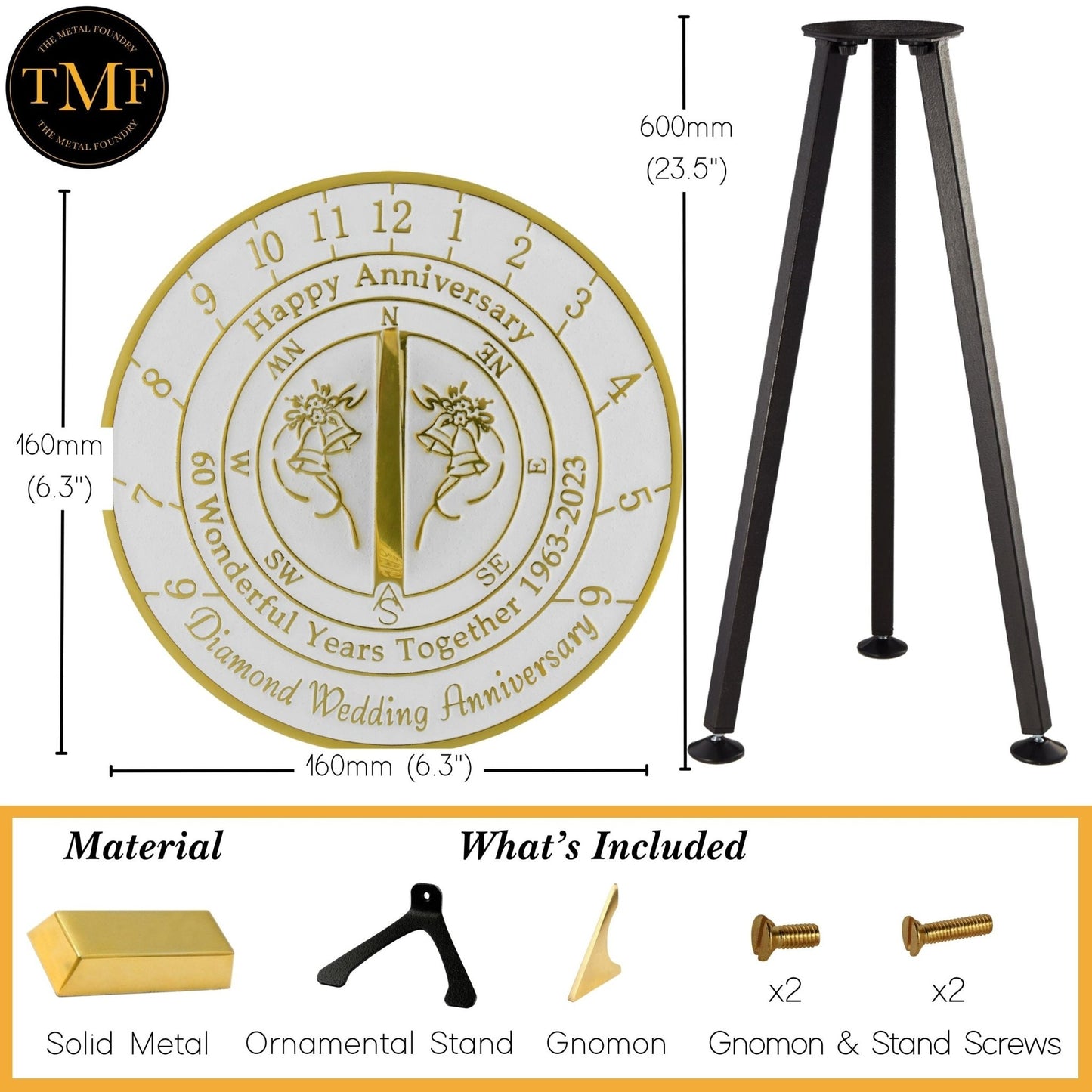 Diamond 60th Anniversary Sundial® 2023 Edition - The Metal Foundry