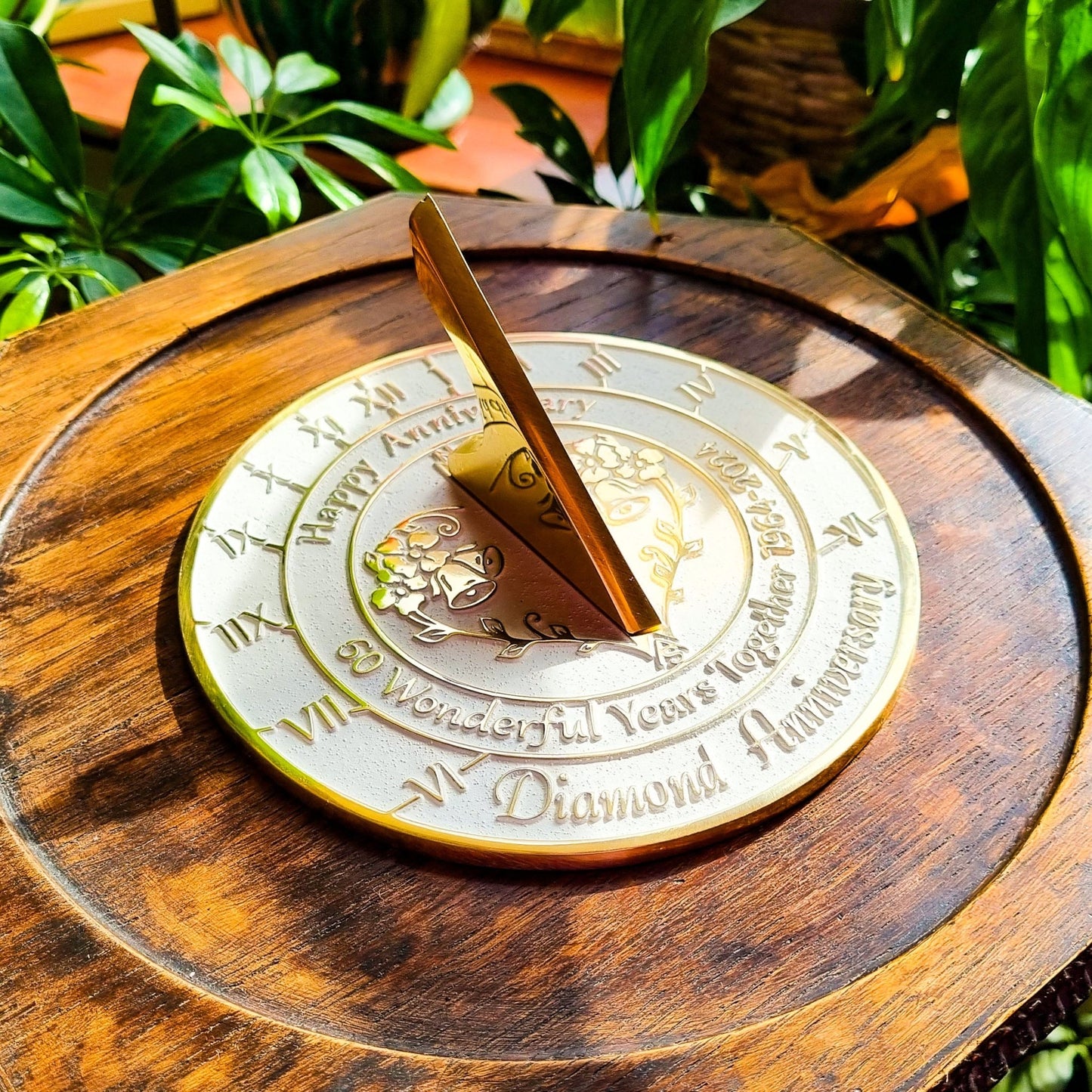 Diamond 60th Anniversary Sundial Gift - The Metal Foundry