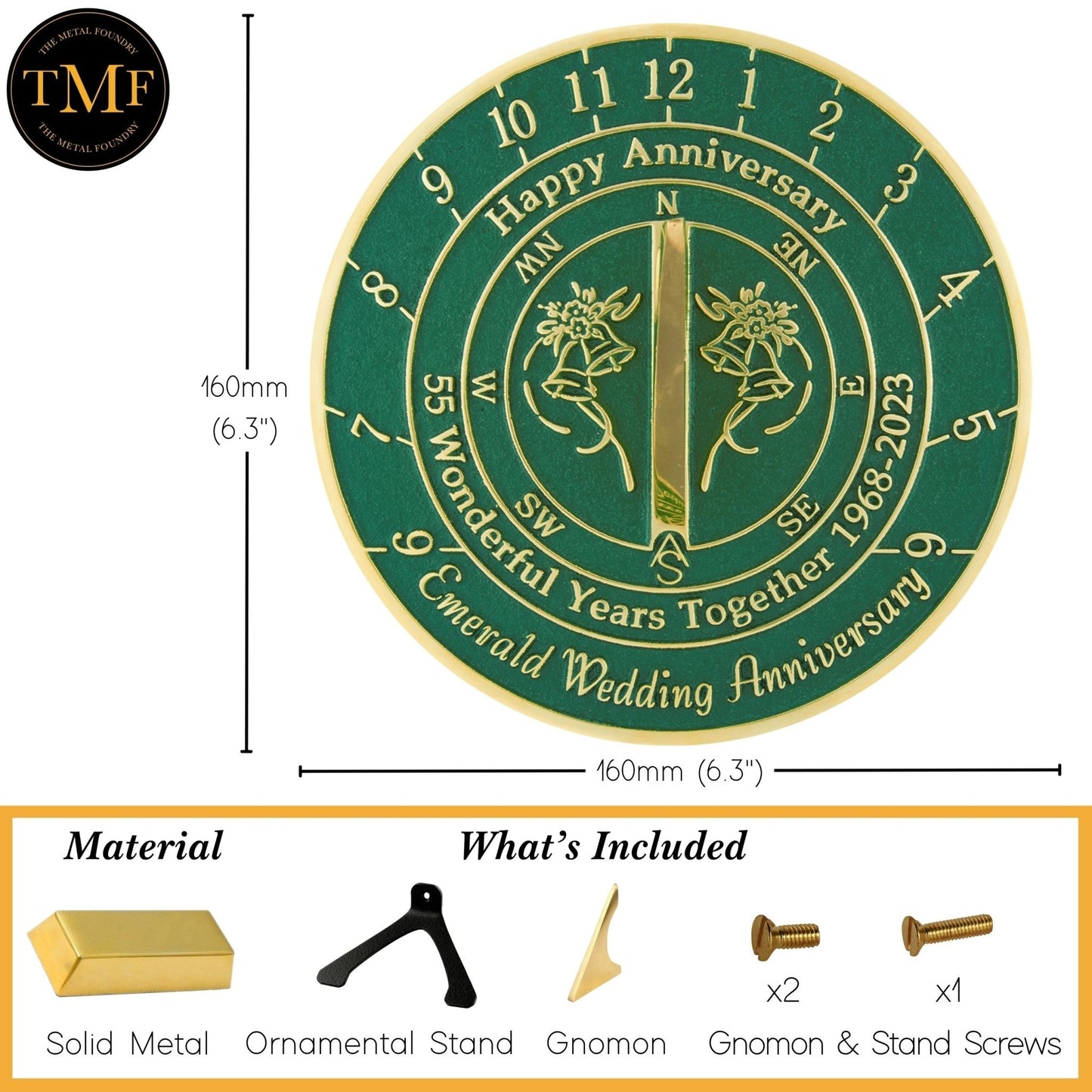 Emerald 55th Anniversary Sundial® 2023 Edition - The Metal Foundry