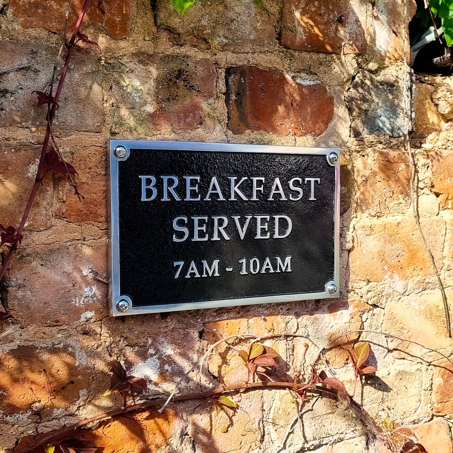 Large Custom Plaque Rectangular Sign 10"x 6" - The Metal Foundry