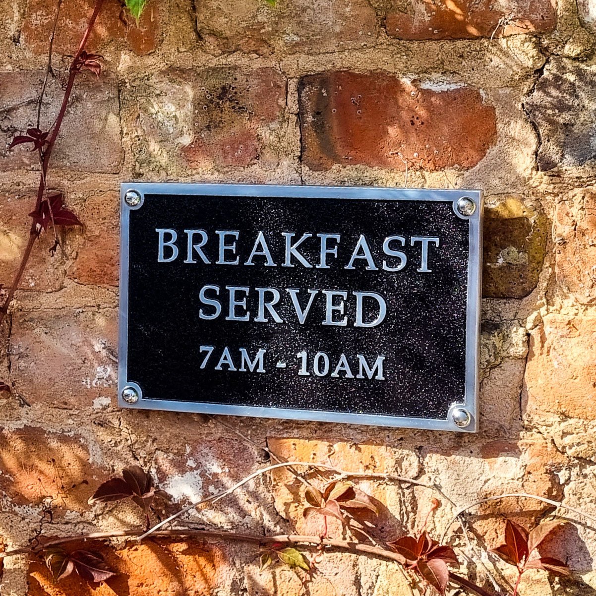 Large Custom Plaque Rectangular Sign 10"x 6" - The Metal Foundry
