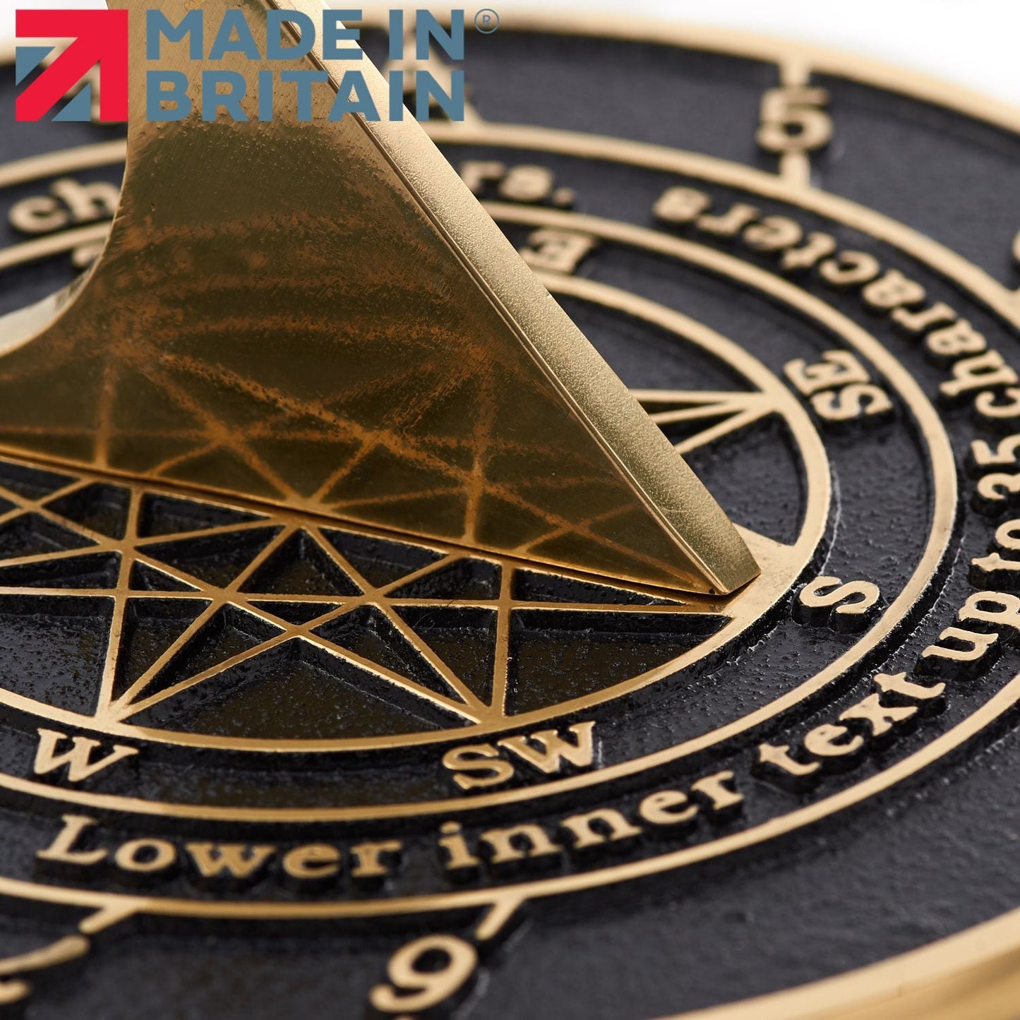 Large Custom Sundial With Star image - The Metal Foundry