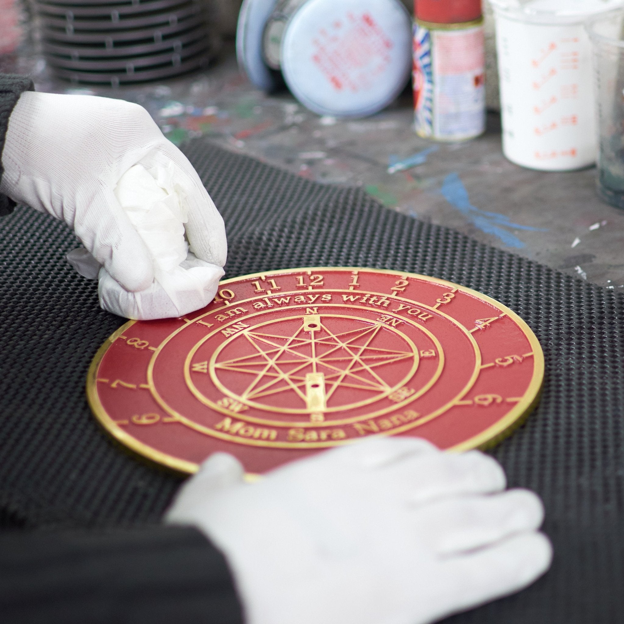 Large Custom Sundial With Star image - The Metal Foundry