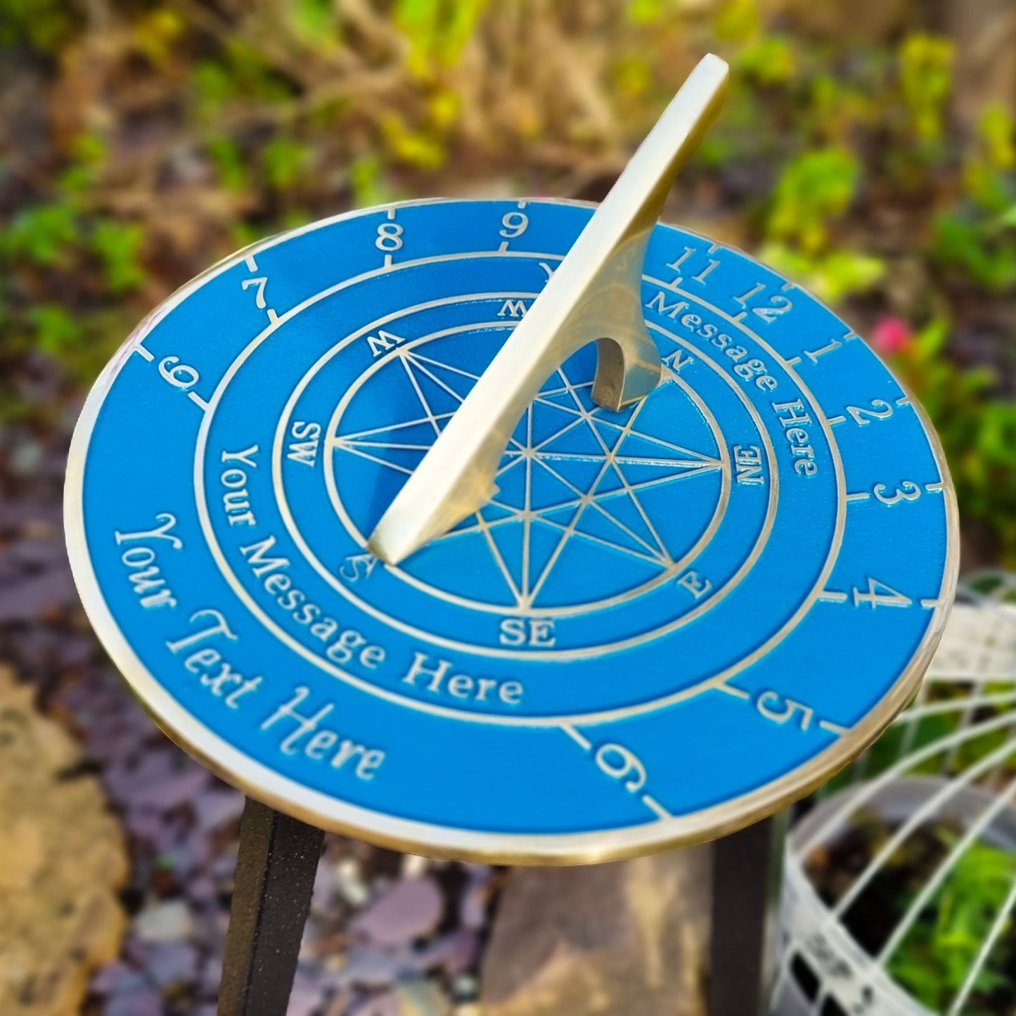 Large Custom Sundial With Star Image - The Metal Foundry