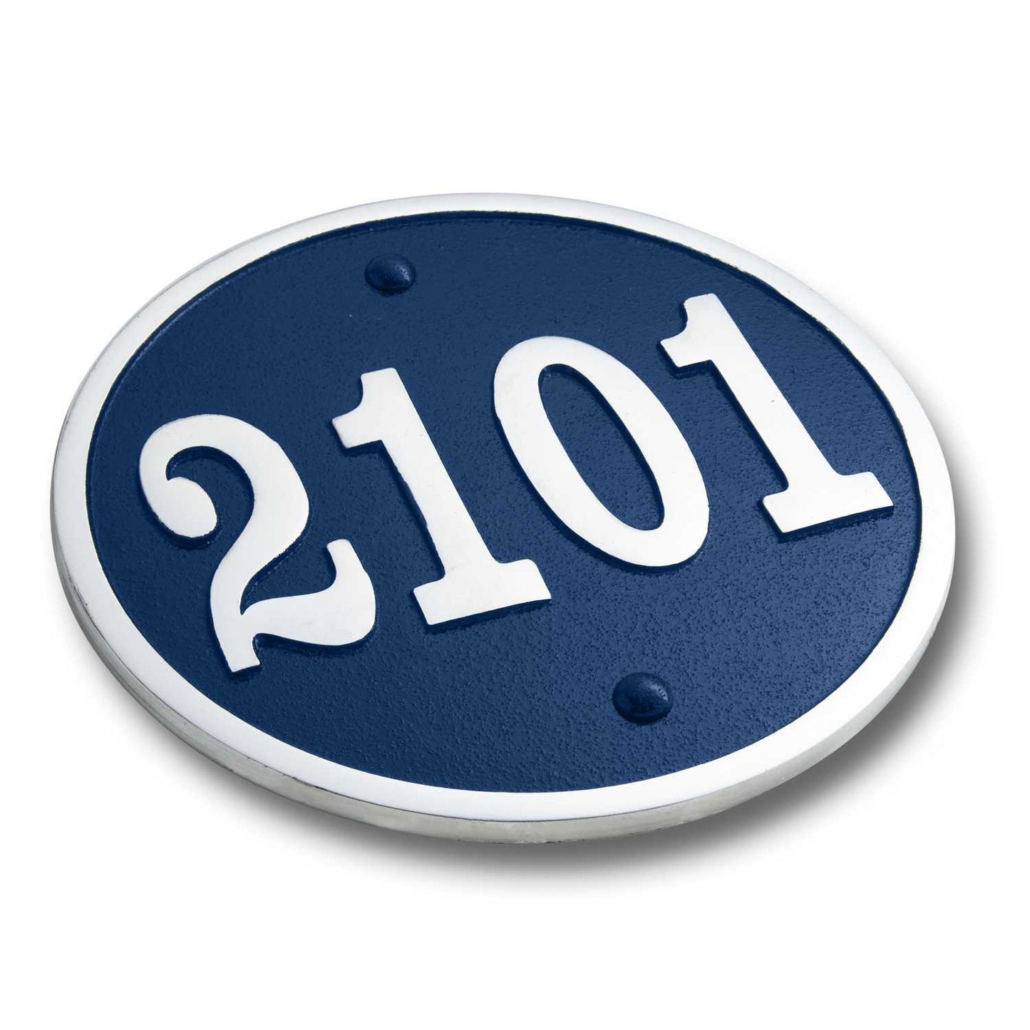 Large Round Modern Style House Number Sign - The Metal Foundry