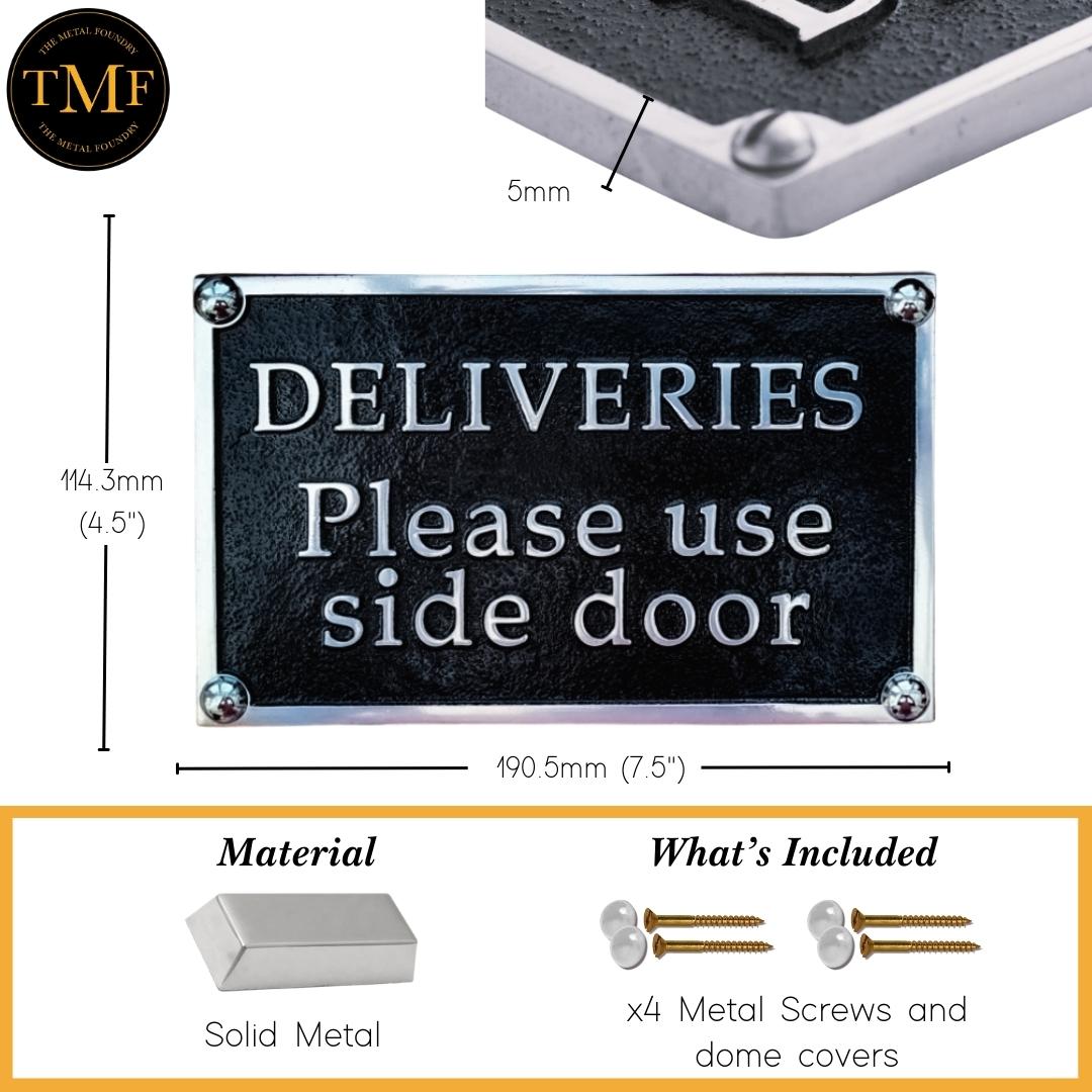 Medium Custom Plaque Rectangular Sign 7.5"x 4.5" - The Metal Foundry