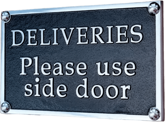 Medium Custom Plaque Rectangular Sign 7.5"x 4.5" - The Metal Foundry