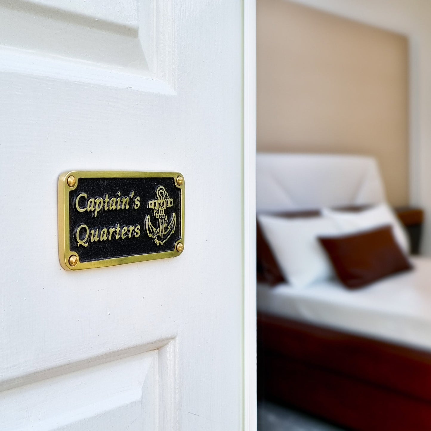 Nautical 'Captain’s Quarters' Sign - The Metal Foundry