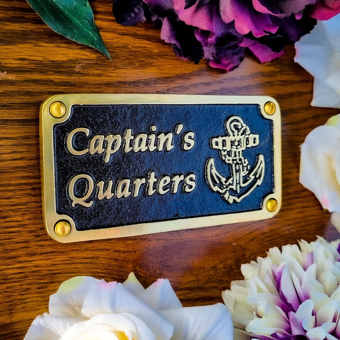 Nautical 'Captain’s Quarters' Sign - The Metal Foundry