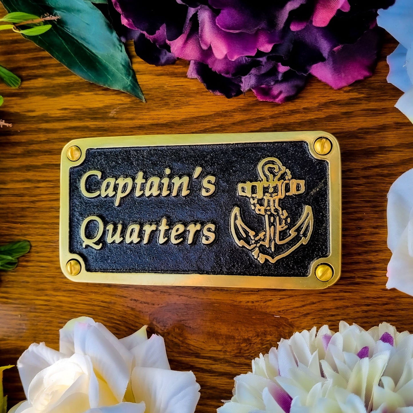 Nautical 'Captain’s Quarters' Sign - The Metal Foundry