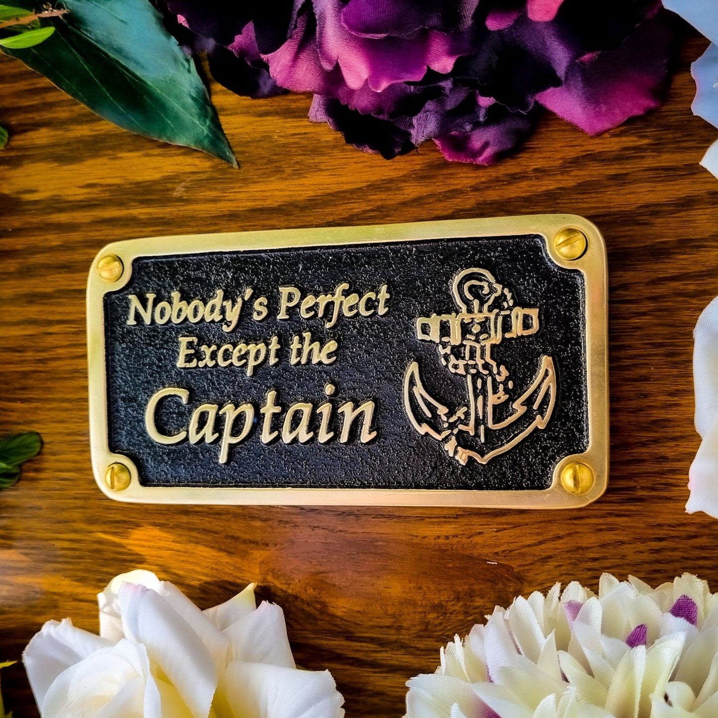 Nautical 'Nobody’s Perfect' Sign - The Metal Foundry