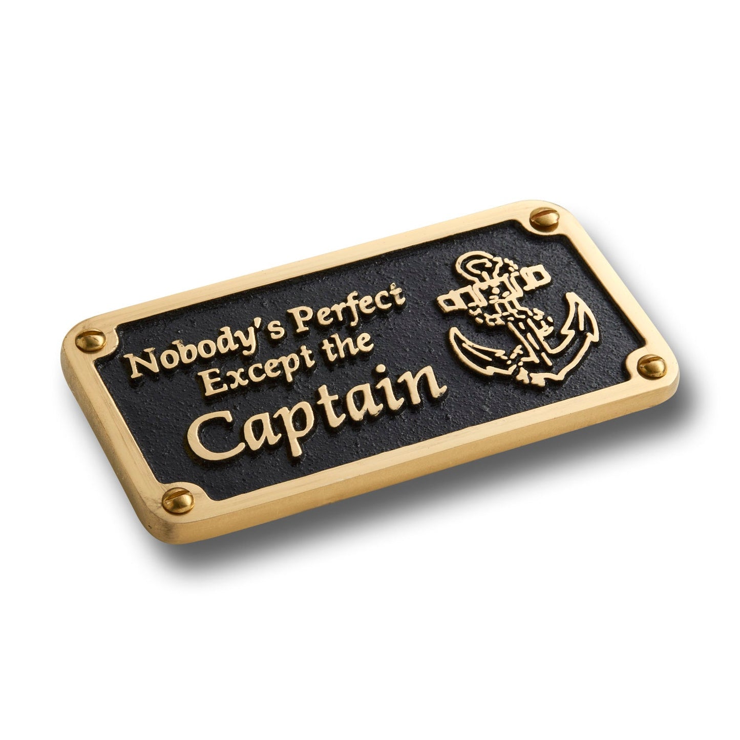 Nautical 'Nobody’s Perfect' Sign - The Metal Foundry