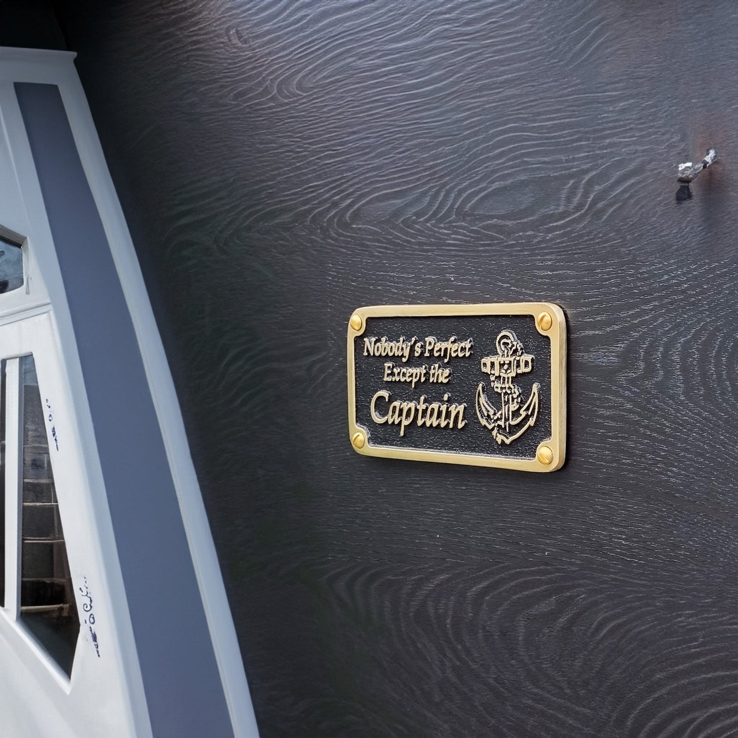 Nautical 'Nobody’s Perfect' Sign - The Metal Foundry