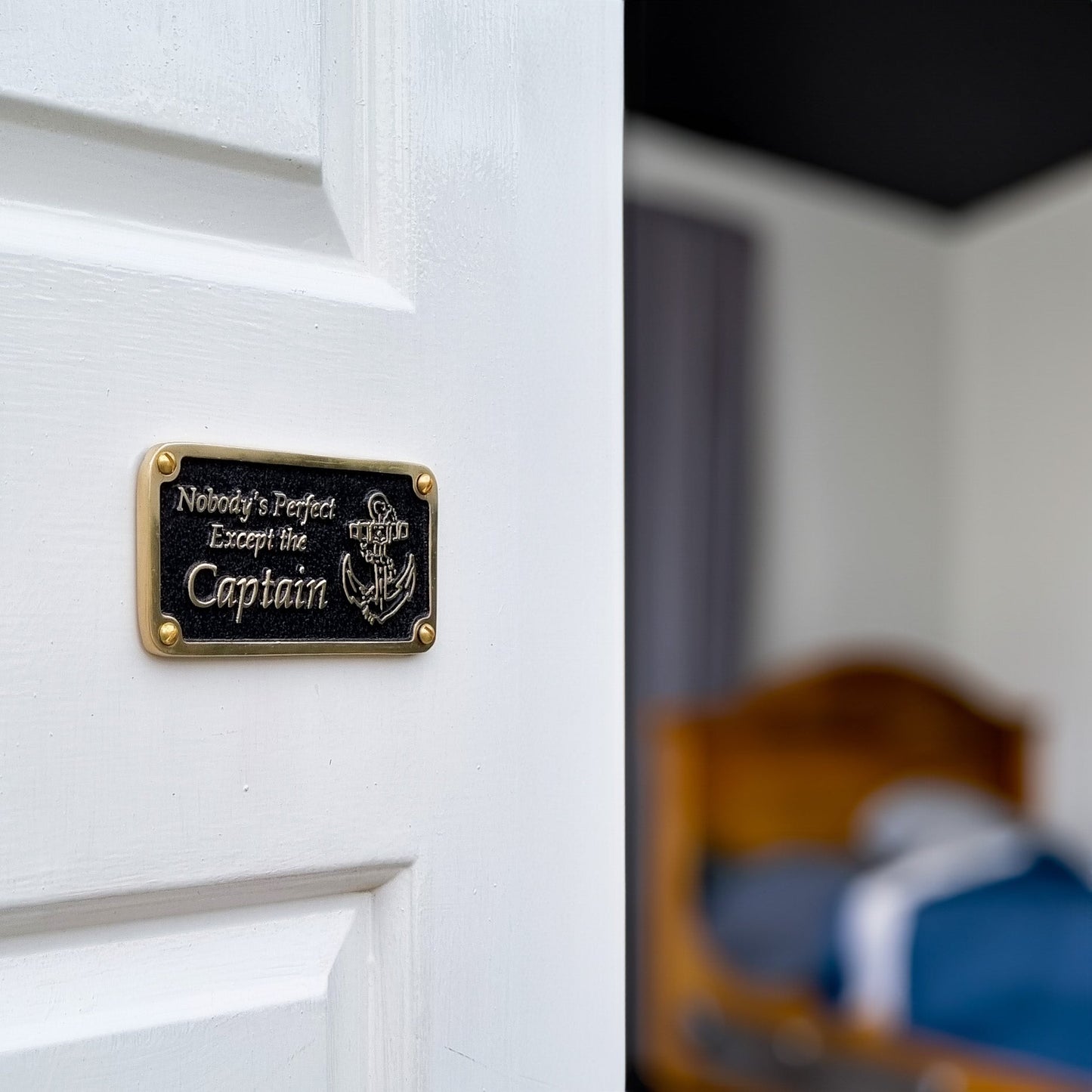 Nautical 'Nobody’s Perfect' Sign - The Metal Foundry