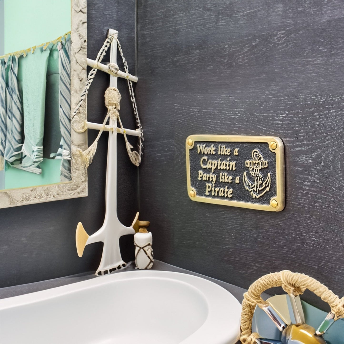 Nautical 'Party Like A Pirate' Sign - The Metal Foundry