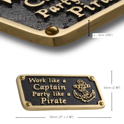 Nautical 'Party Like A Pirate' Sign - The Metal Foundry