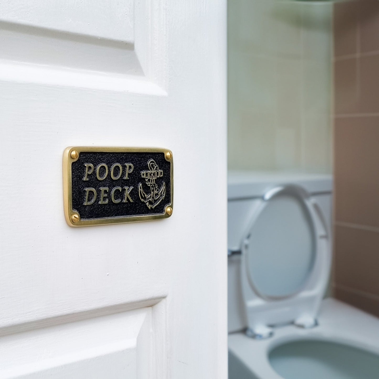 Nautical 'POOP DECK' Sign - The Metal Foundry