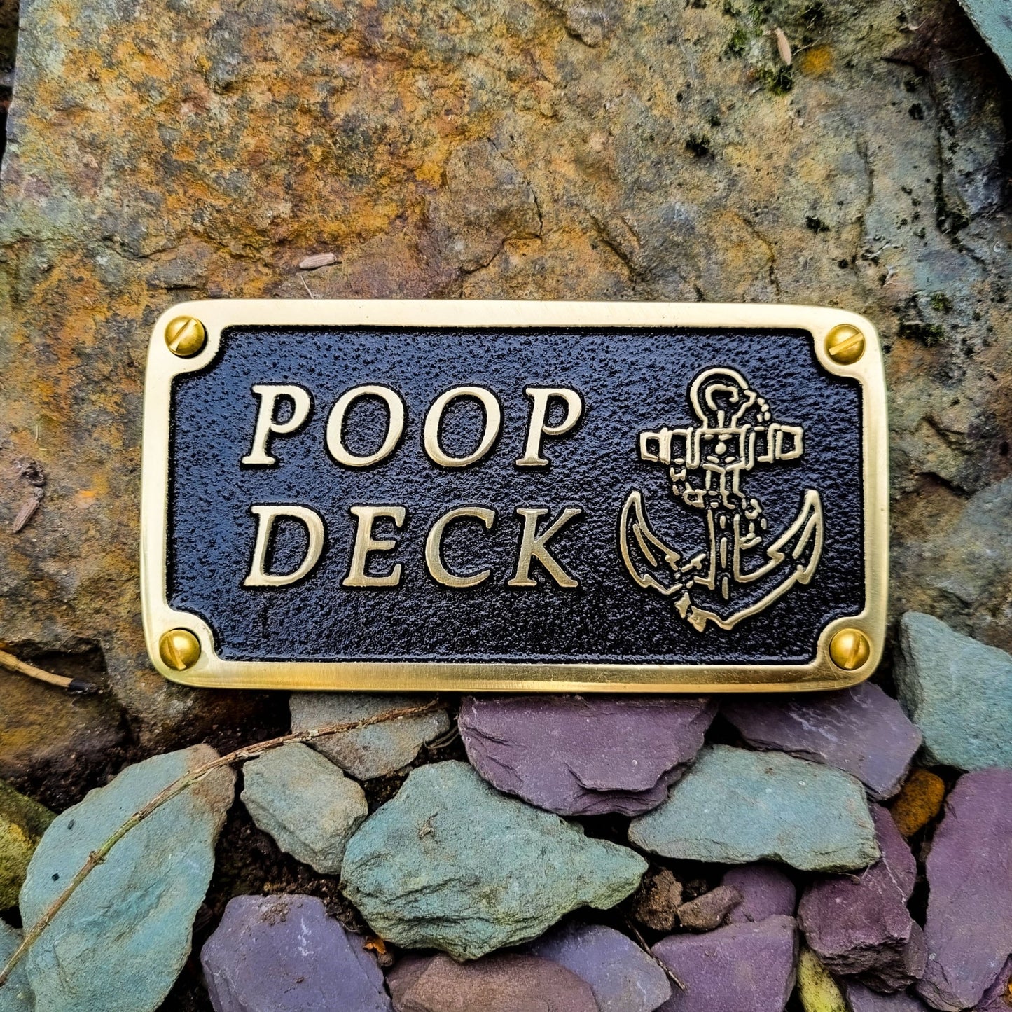 Nautical 'POOP DECK' Sign - The Metal Foundry