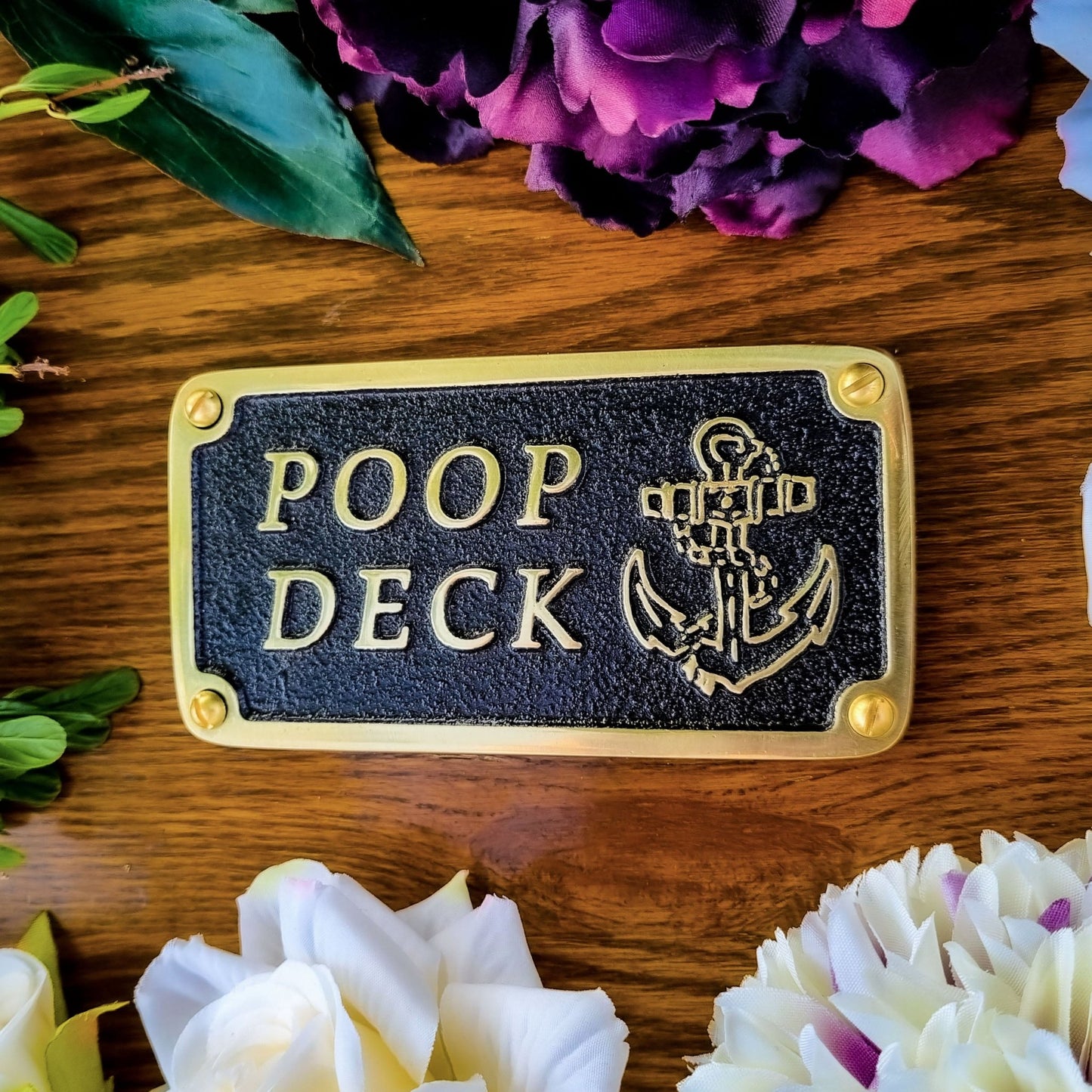 Nautical 'POOP DECK' Sign - The Metal Foundry