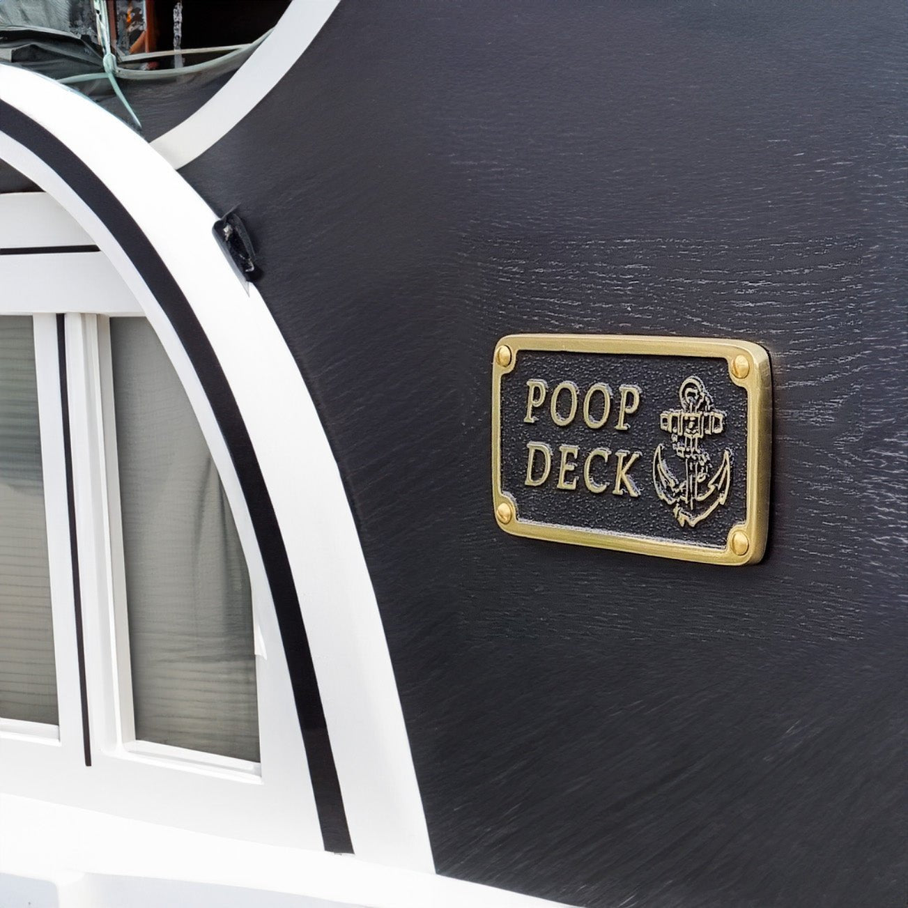 Nautical 'POOP DECK' Sign - The Metal Foundry