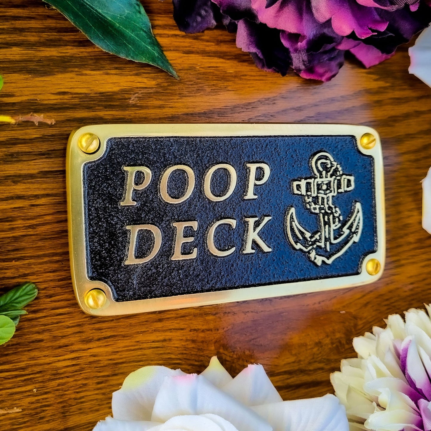 Nautical 'POOP DECK' Sign - The Metal Foundry