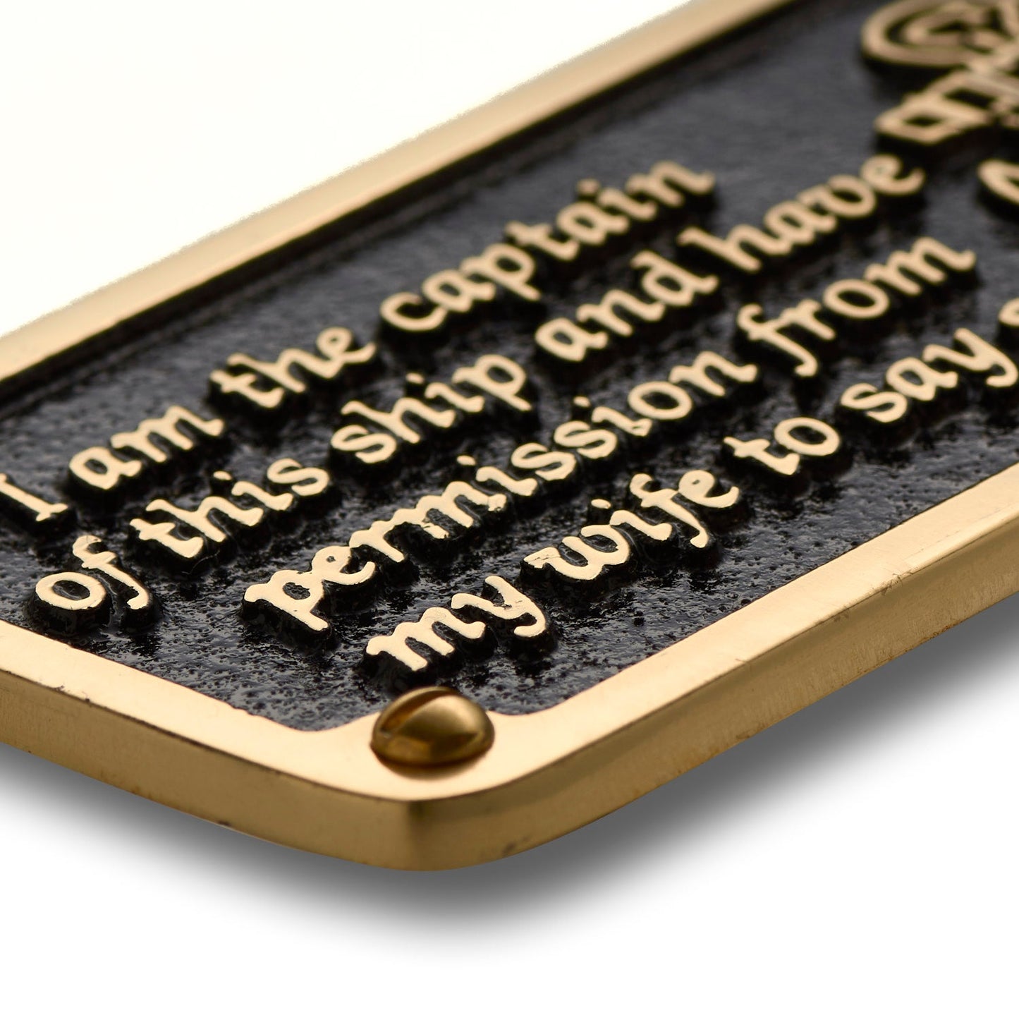 Nautical 'Wife’s Permission' Sign - The Metal Foundry