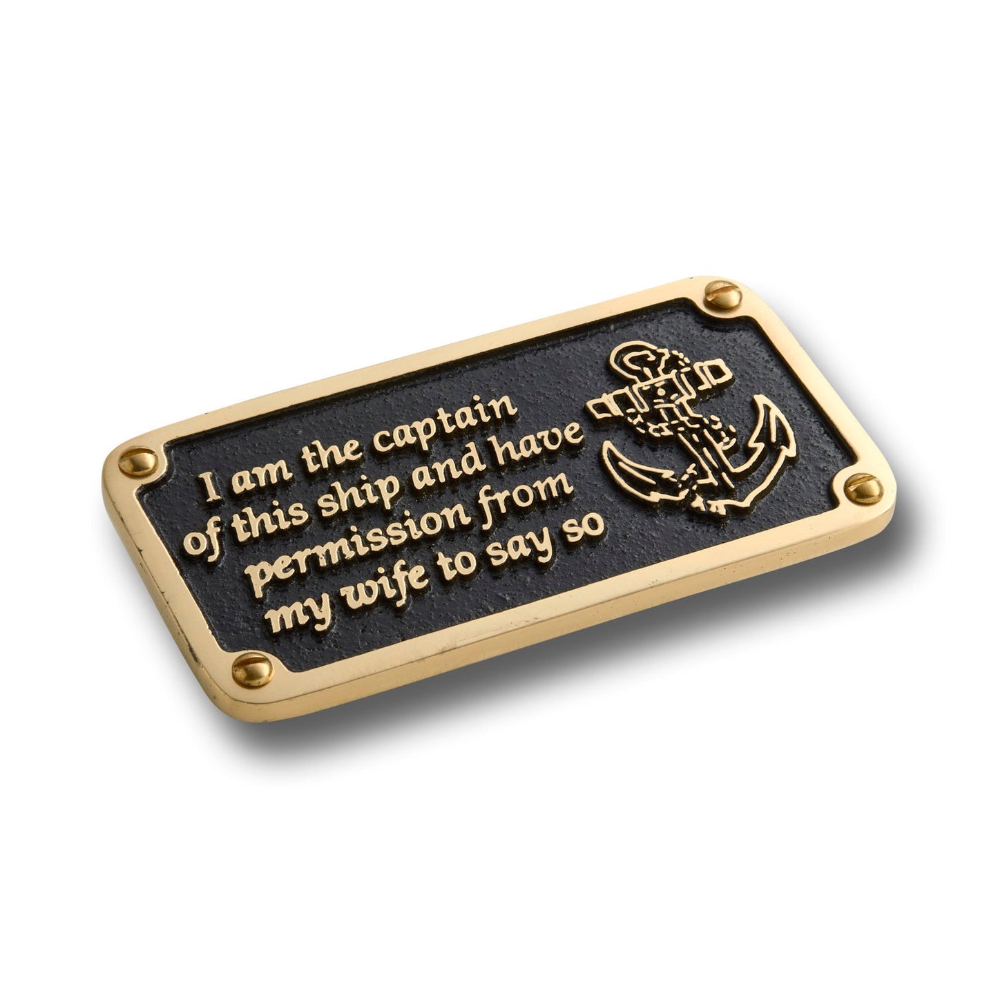 Nautical 'Wife’s Permission' Sign - The Metal Foundry