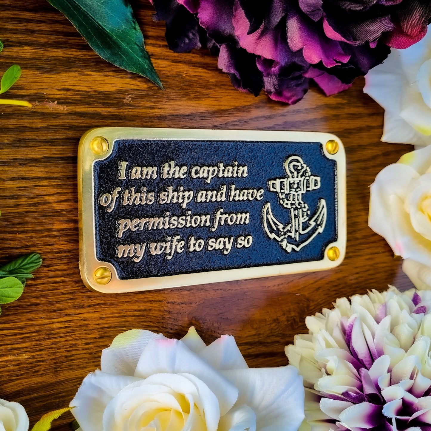 Nautical 'Wife’s Permission' Sign - The Metal Foundry