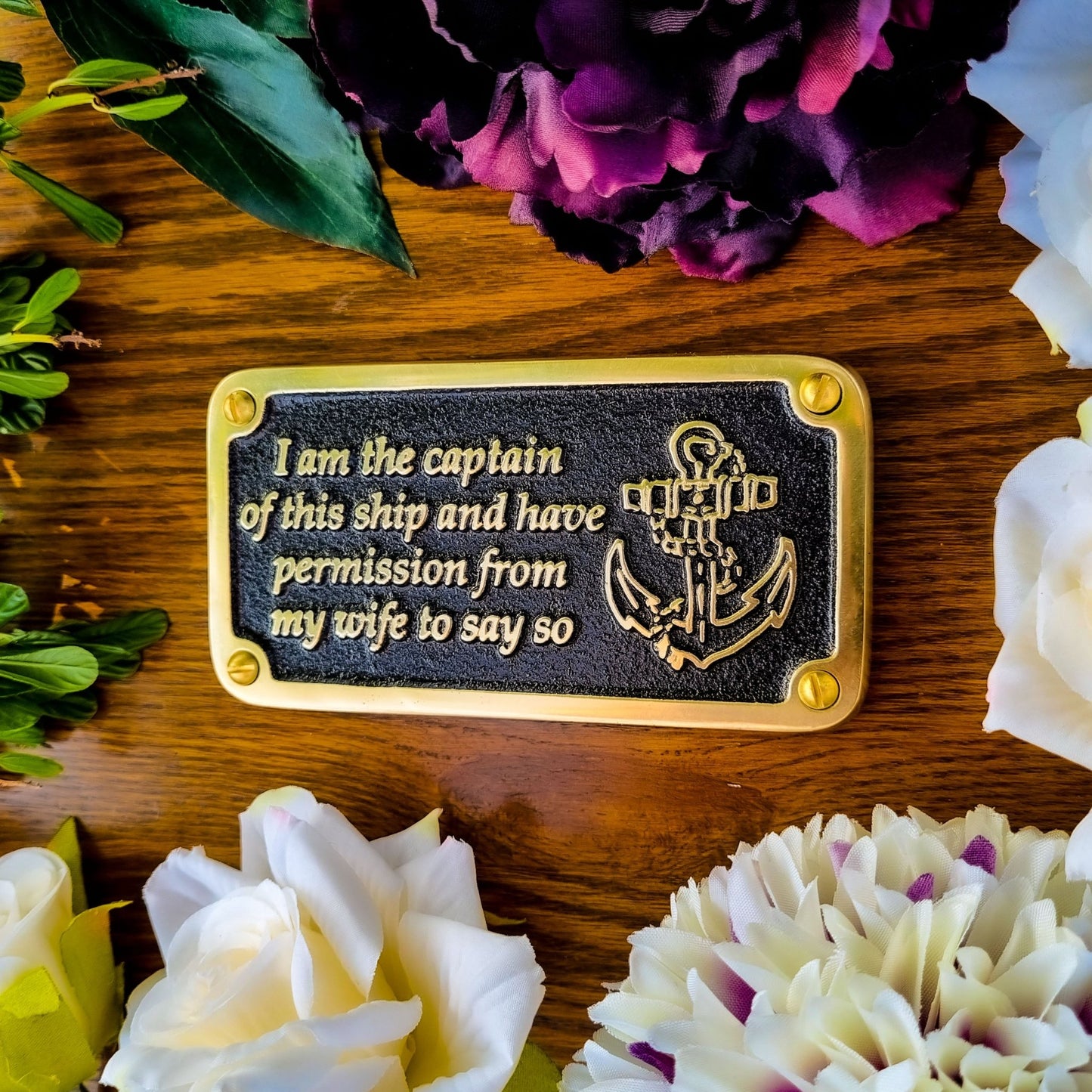 Nautical 'Wife’s Permission' Sign - The Metal Foundry