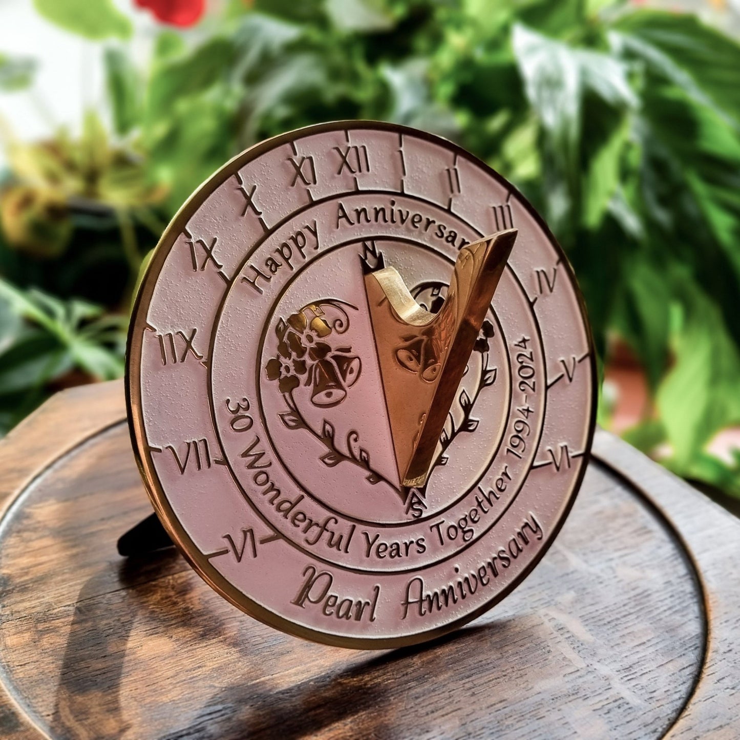 Pearl 30th Anniversary Sundial Gift - The Metal Foundry
