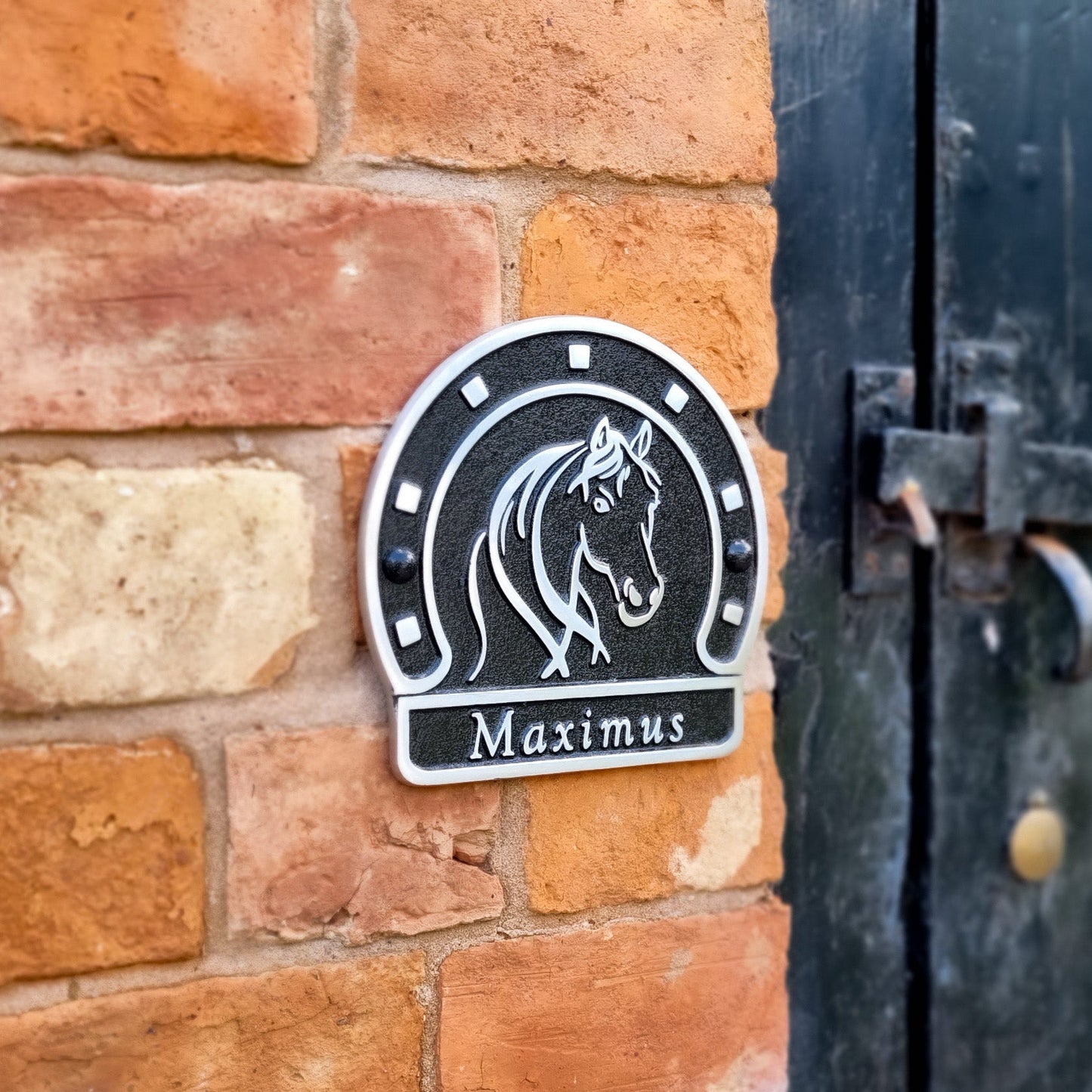 Personalised Stable Plaque - The Metal Foundry