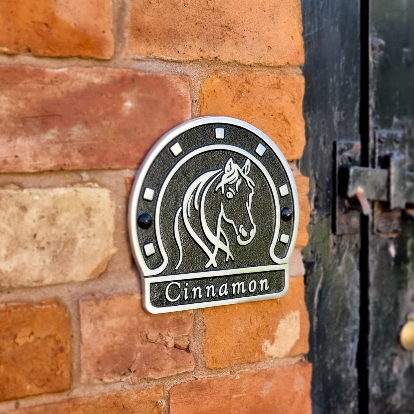 Personalised Stable Plaque - The Metal Foundry