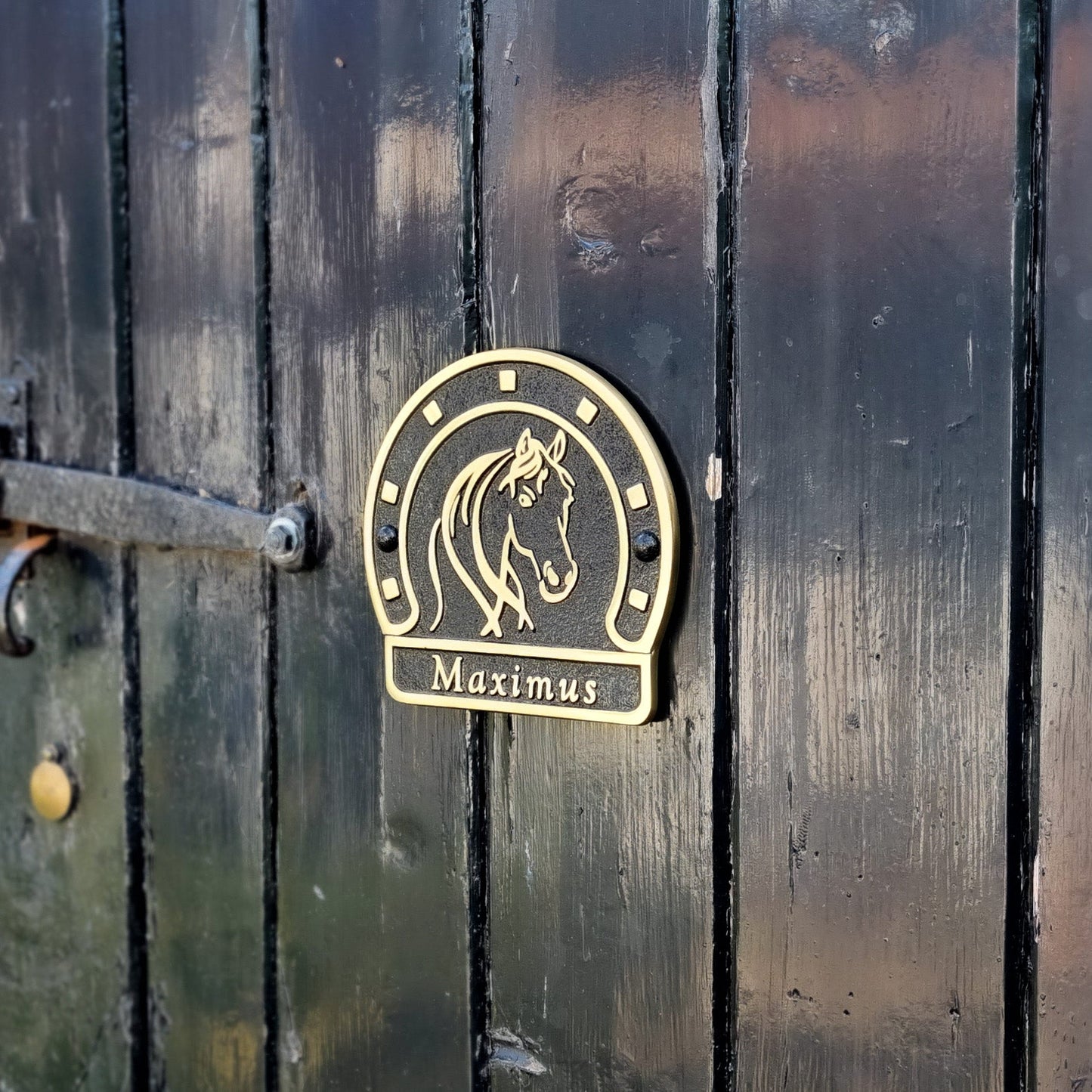 Personalised Stable Plaque - The Metal Foundry