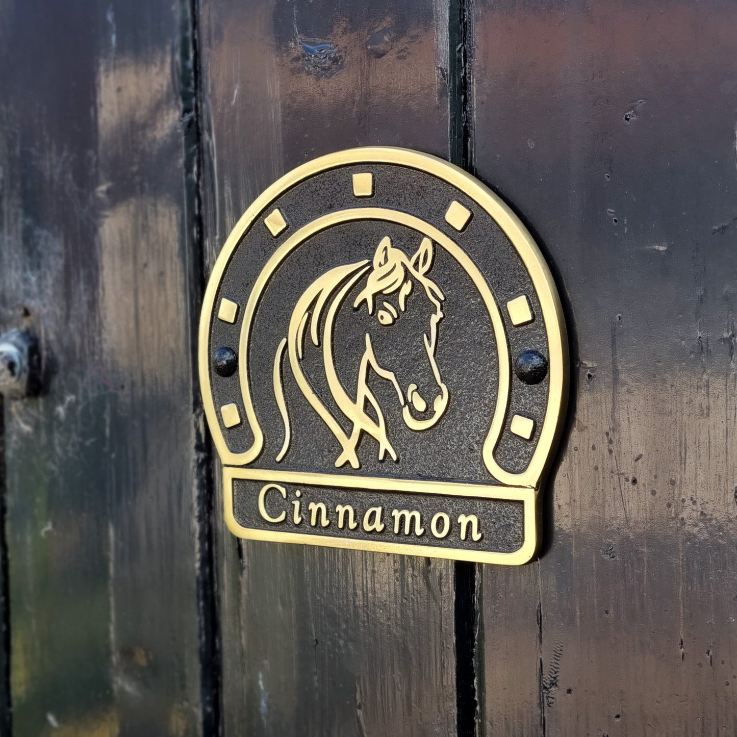 Personalised Stable Plaque - The Metal Foundry
