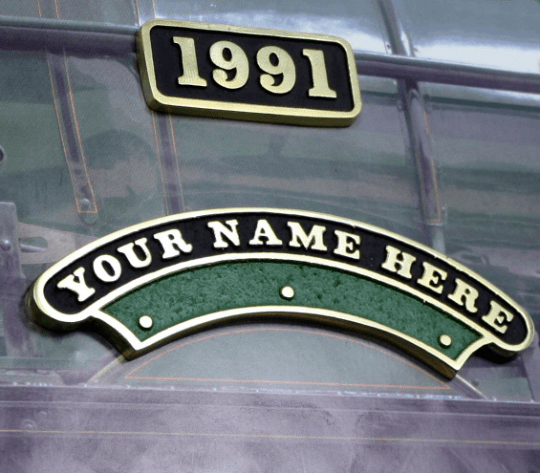 Railway Gift Plaque - The Metal Foundry