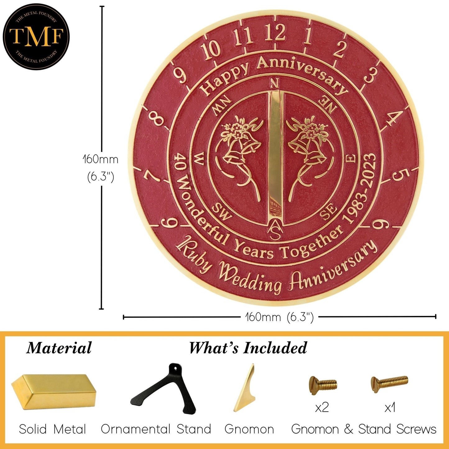 Ruby 40th Anniversary Sundial® 2023 Edition - The Metal Foundry