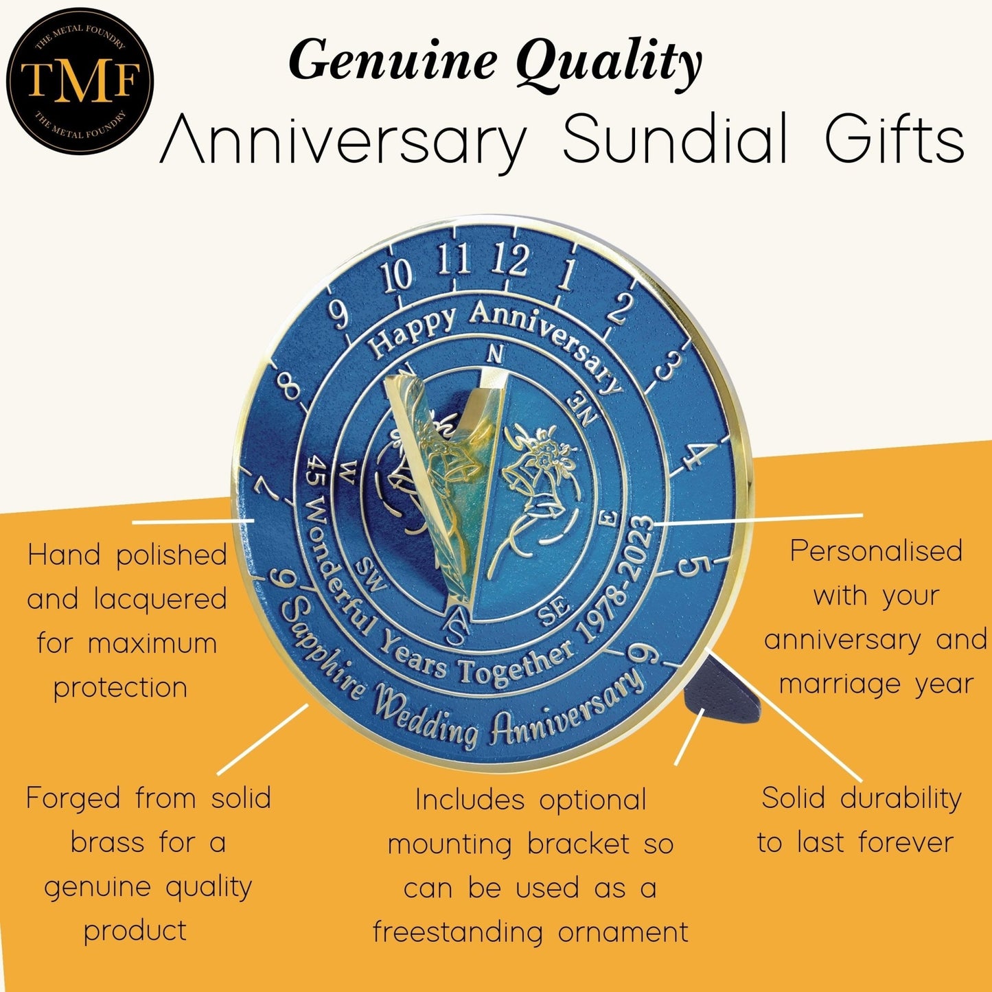 Sapphire 45th Anniversary Sundial® 2023 Edition - The Metal Foundry